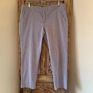 Tommy Hilfiger Flat Front Striped Cropped Pants 6